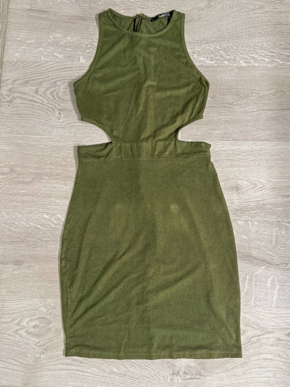 Papaya Olive Green Dress